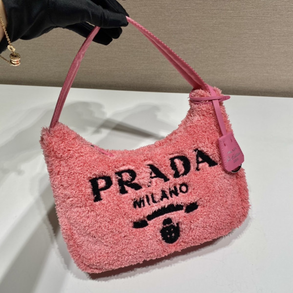 HOT SALE PRADA Re-Edition 2000 terry mini-bag