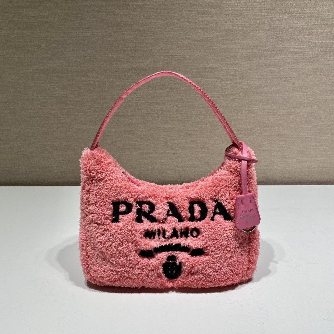 HOT SALE PRADA Re-Edition 2000 terry mini-bag