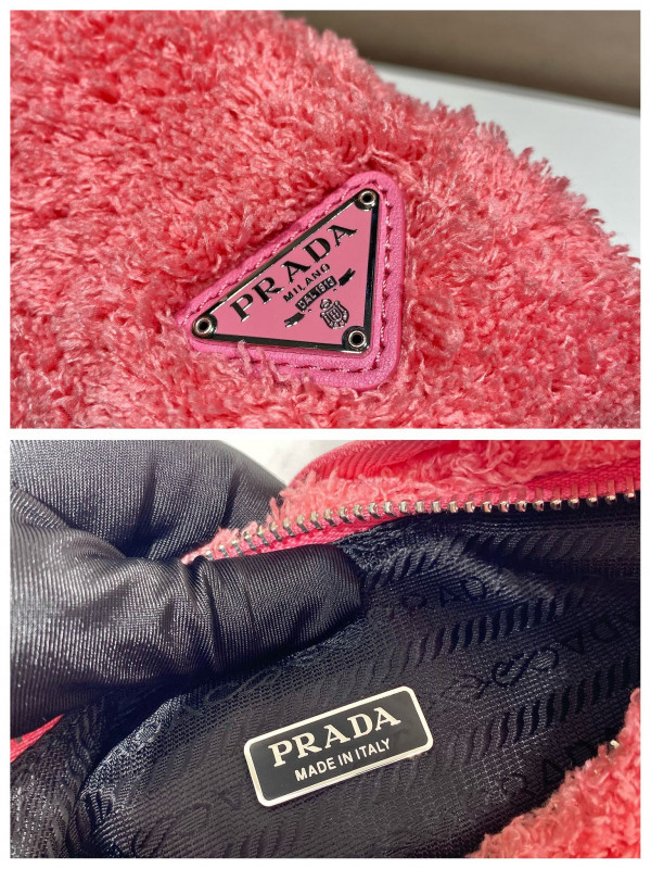 HOT SALE PRADA Re-Edition 2000 terry mini-bag