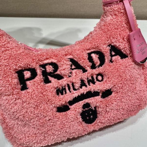 HOT SALE PRADA Re-Edition 2000 terry mini-bag