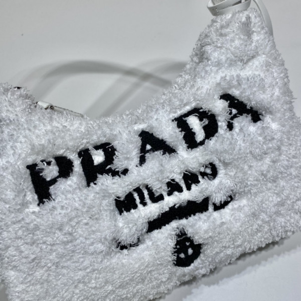 [FREE SHIPPING] PRADA Re-Edition 2000 terry mini-bag