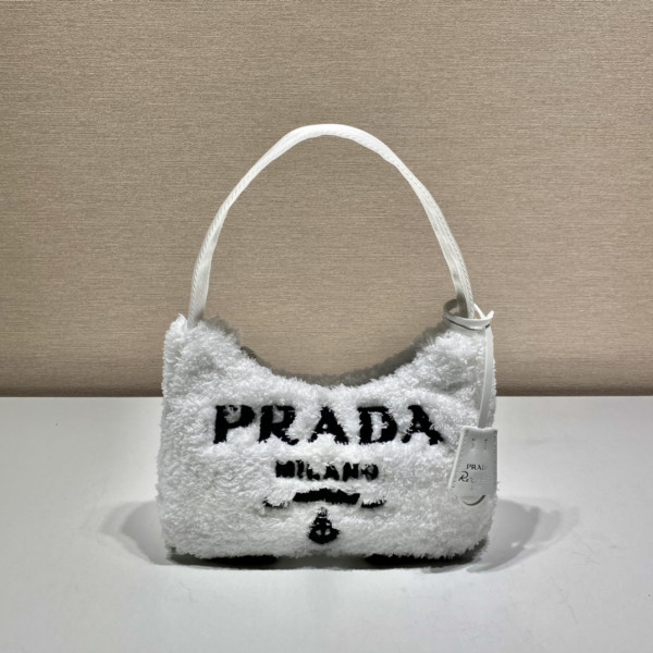 HOT SALE PRADA Re-Edition 2000 terry mini-bag