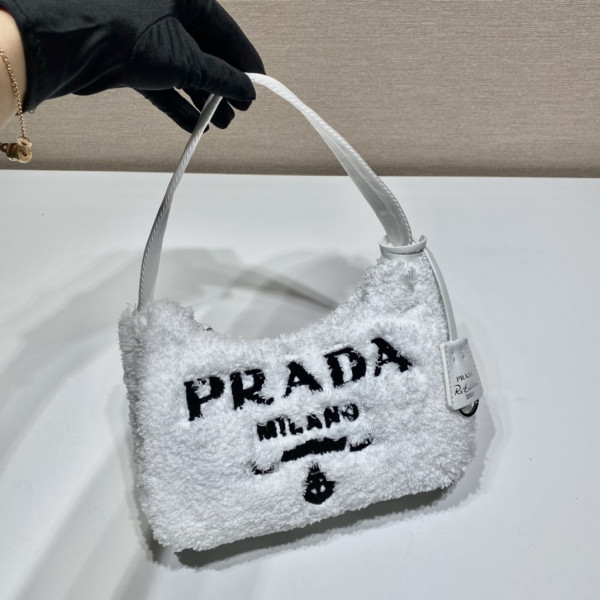 [FREE SHIPPING] PRADA Re-Edition 2000 terry mini-bag