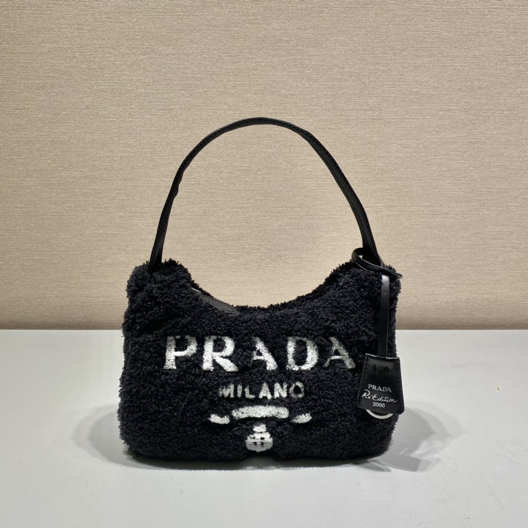 HOT SALE PRADA Re-Edition 2000 terry mini-bag