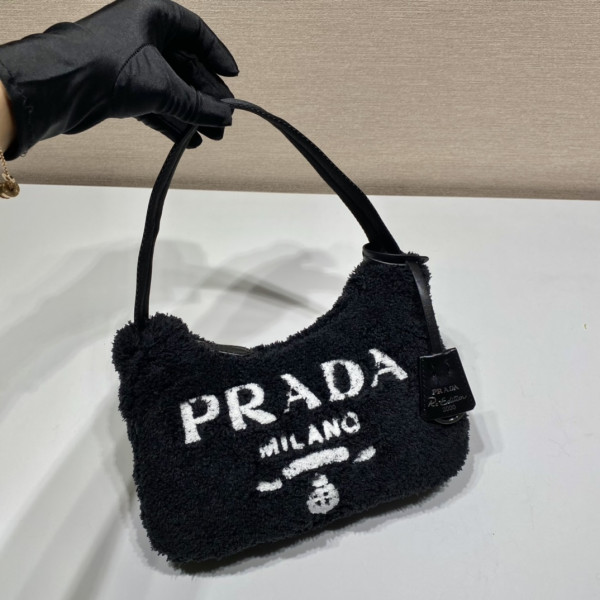 HOT SALE PRADA Re-Edition 2000 terry mini-bag