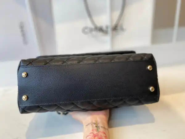 CHANEL LARGE FLAP BAG WITH TOP HANDLE