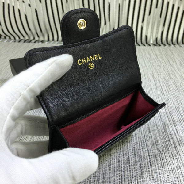 HOT SALE CL Lambskin Wallet Gold   Silver Hardare