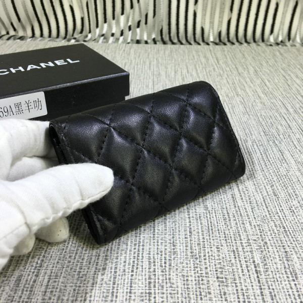 HOT SALE CL Lambskin Wallet Gold   Silver Hardare