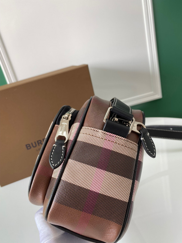 HOT SALE BURBERRY Check Crossbody Bag