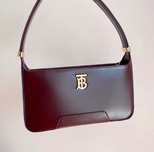 HOT SALE BURBERRY Leather TB Shoulder Bag