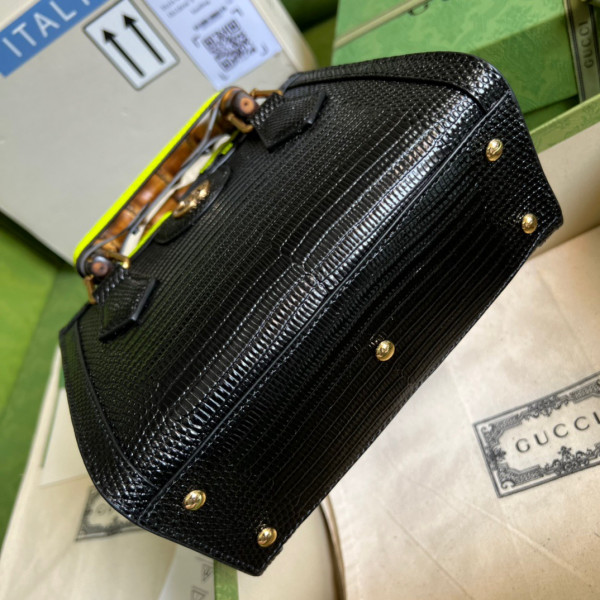 HOT SALE Gucci Diana lizard mini bag