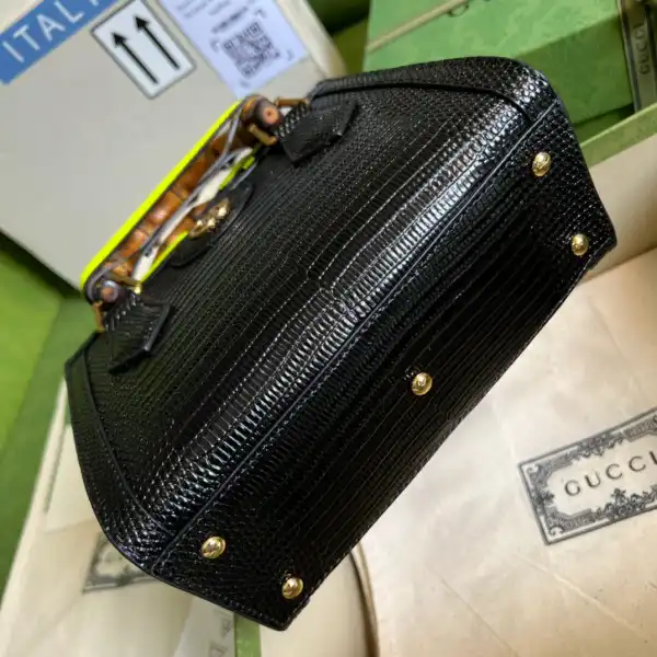 Gucci Diana lizard mini bag