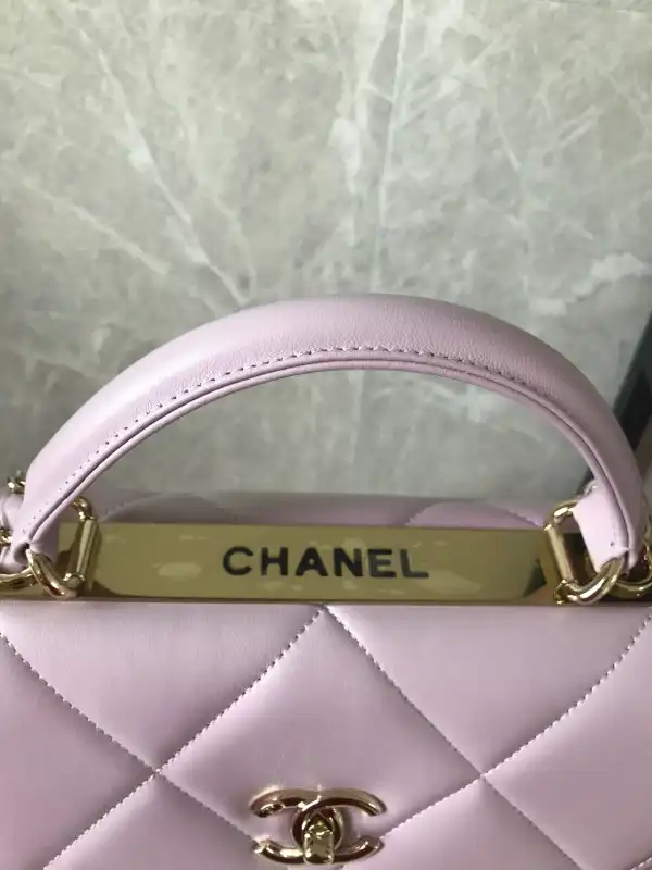 CHANEL FLAP BAG WITH TOP HANDLE