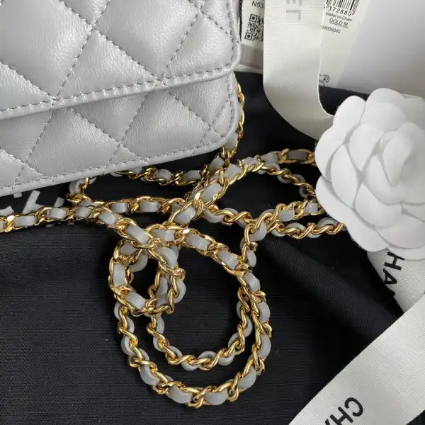 CHANEL CHAIN WALLET LAMBSKIN NEW EDITION