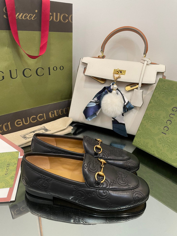 HOT SALE GUCCI GG Jordaan loafer