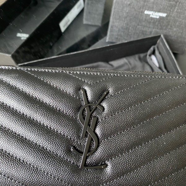 HOT SALE YSL MONOGRAM ZIPPY WALLET