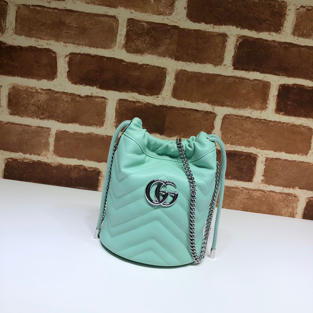 HOT SALE GUCCI GG Marmont mini bucket bag