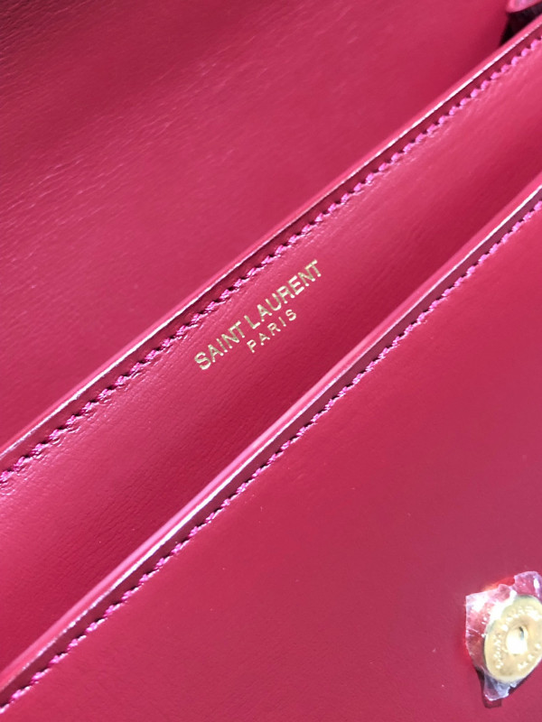 HOT SALE YSL MEDIUM SUNSET SATCHEL IN SMOOTH LEATHER