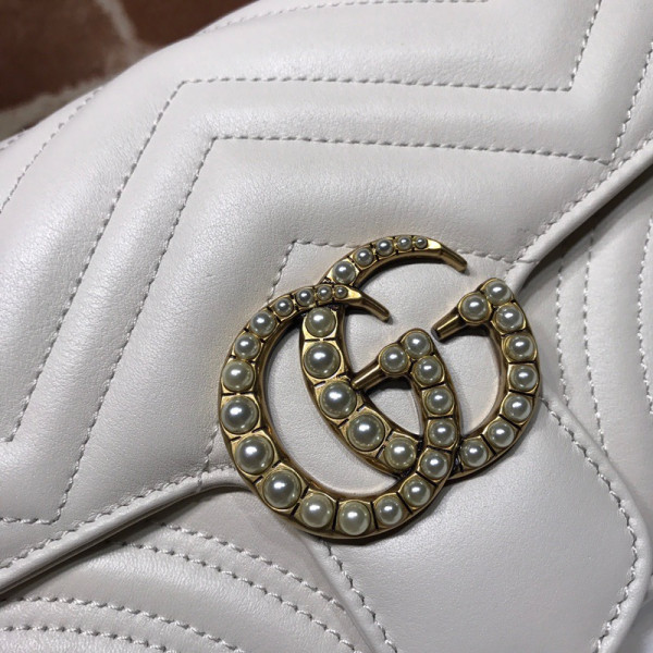 HOT SALE GUCCI GG Marmont Pearl Chain Belt Bag