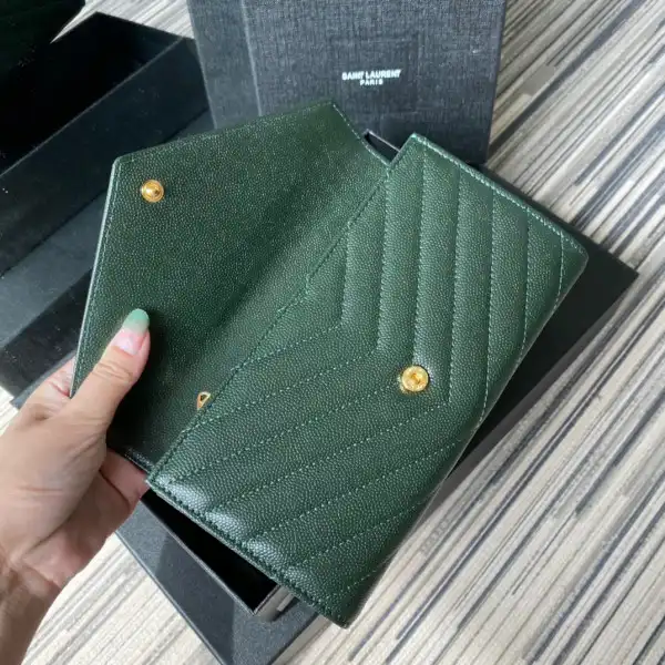 YSL MONOGRAM LARGE FLAP WALLET