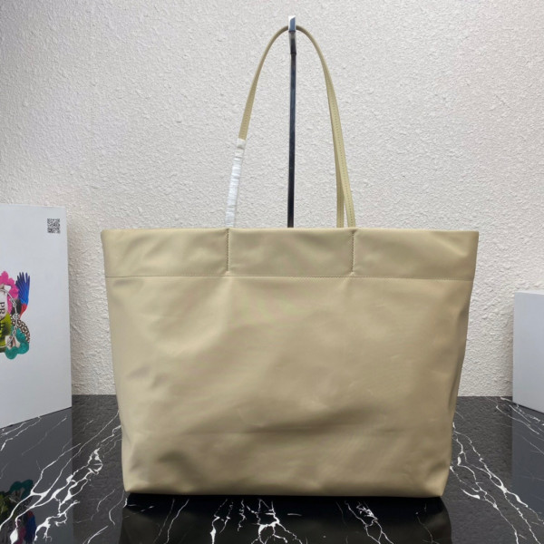 HOT SALE PRADA Re-Nylon and Saffiano leather tote bag