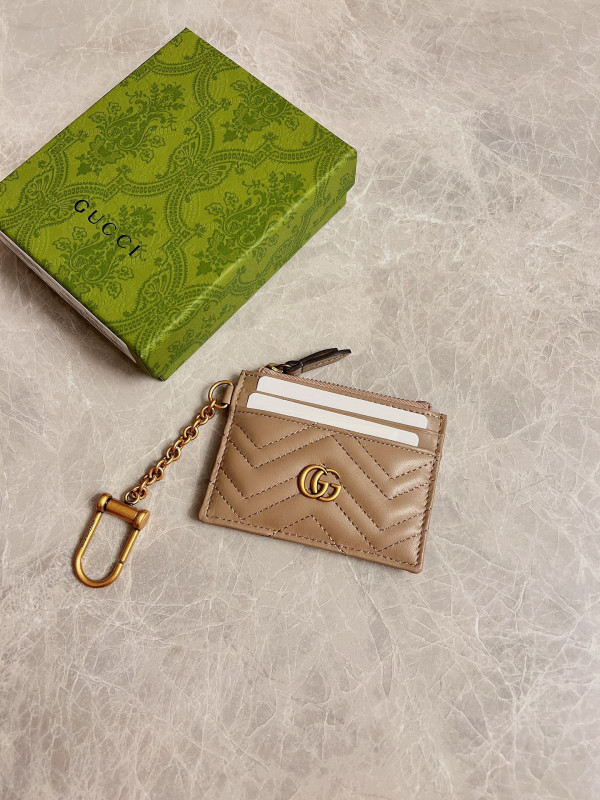 HOT SALE Gucci GG Marmont keychain wallet