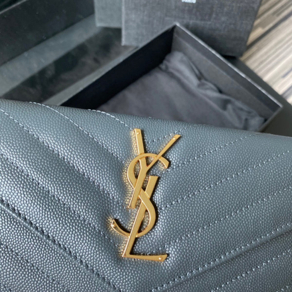 HOT SALE YSL MONOGRAM LARGE FLAP WALLET