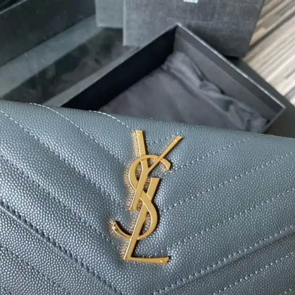 YSL MONOGRAM LARGE FLAP WALLET