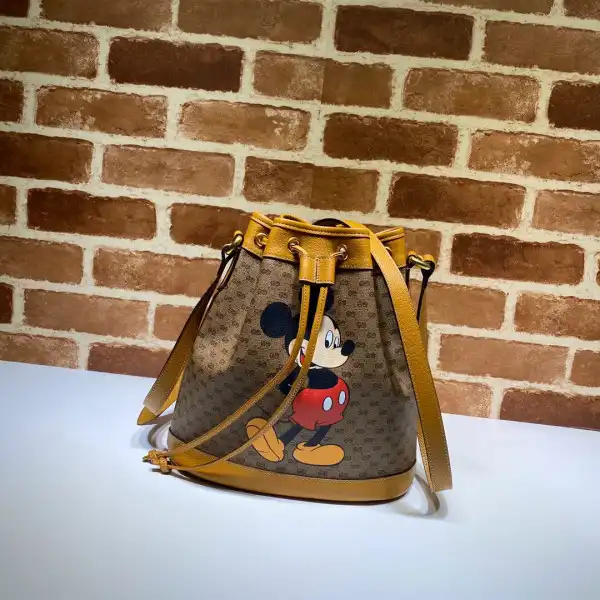 Affordable Disney x Gucci Mini Bucket Bag