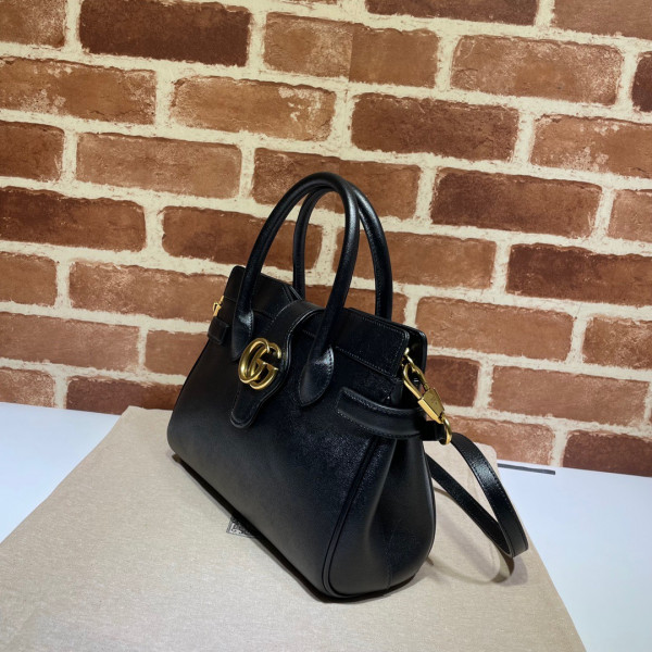 HOT SALE GUCCI Small top handle bag with Double G