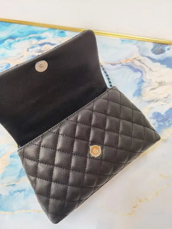 CHANEL FLAP BAG WITH TOP HANDLE