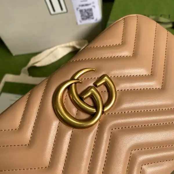 First bag ru GUCCI GG Marmont small shoulder bag