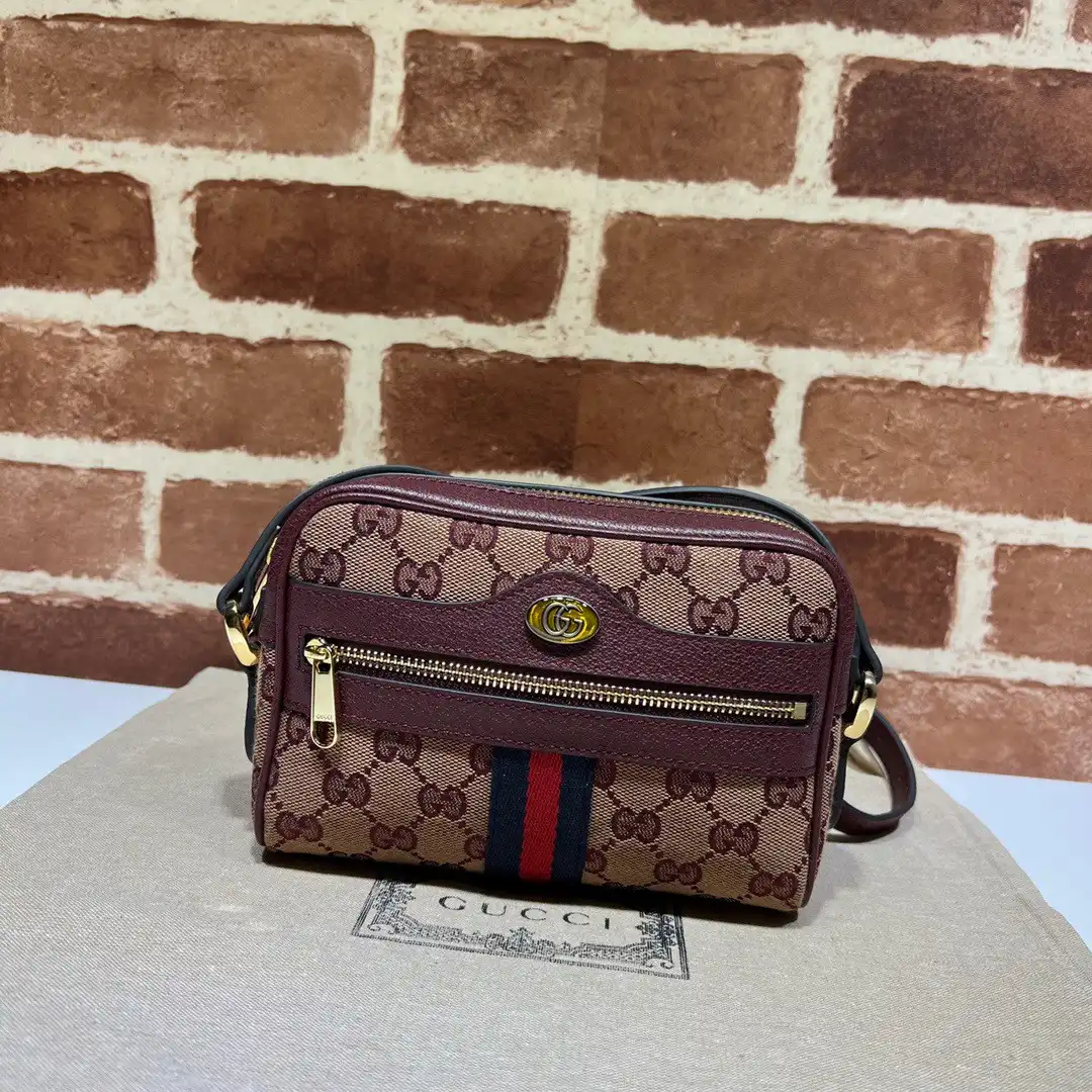 GUCCI Ophidia Suede Mini Bag