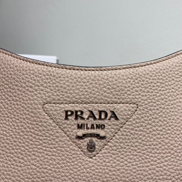 HOT SALE PRADA Leather hobo bag