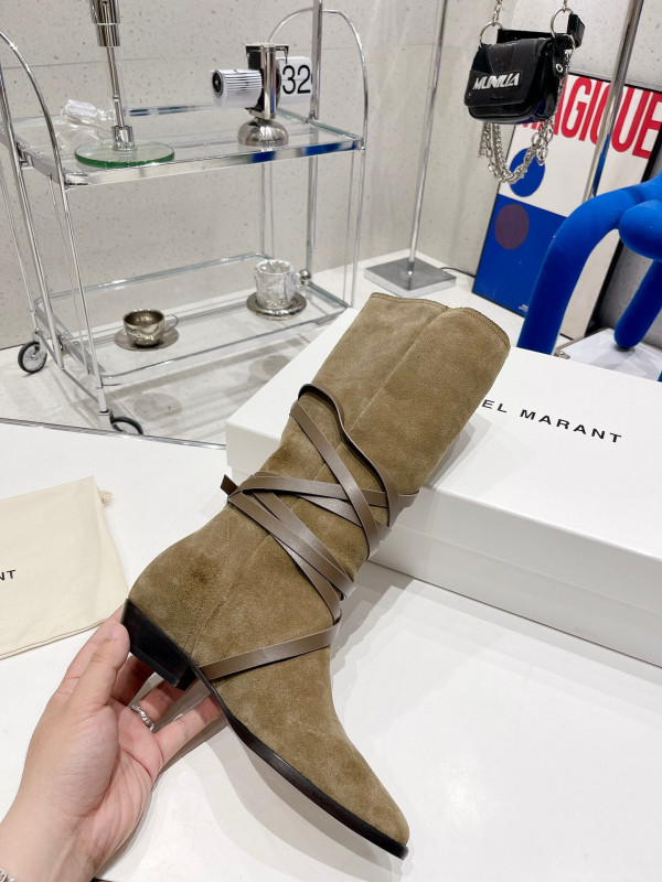 HOT SALE ISABEL MARANT Siane suede knee-high boots