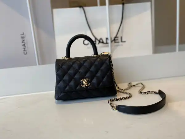 CHANEL MINI FLAP BAG WITH TOP HANDLE