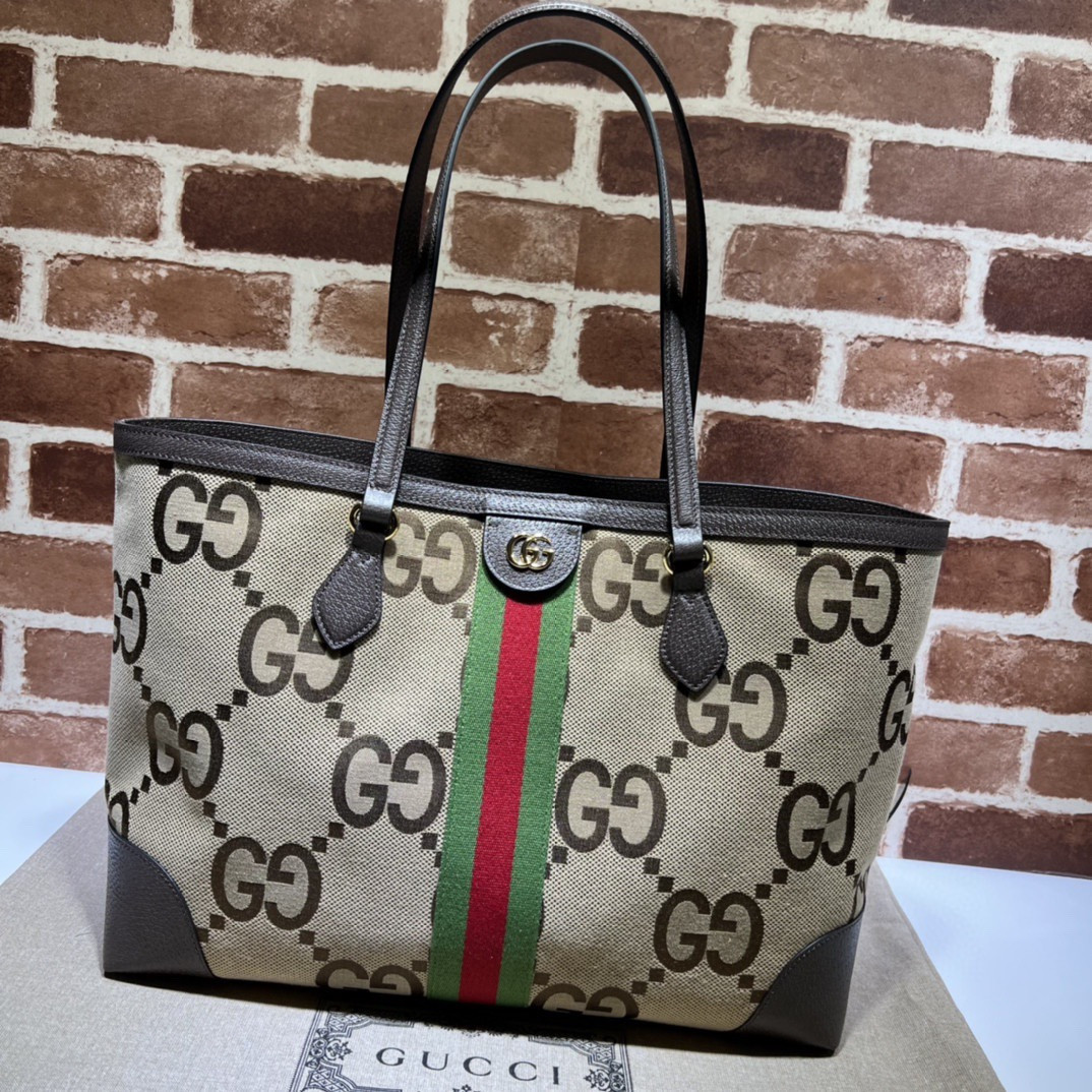 HOT SALE GUCCI Ophidia jumbo GG medium tote