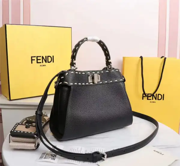 FENDI PEEKABOO MINI BAG-18-23-11cm