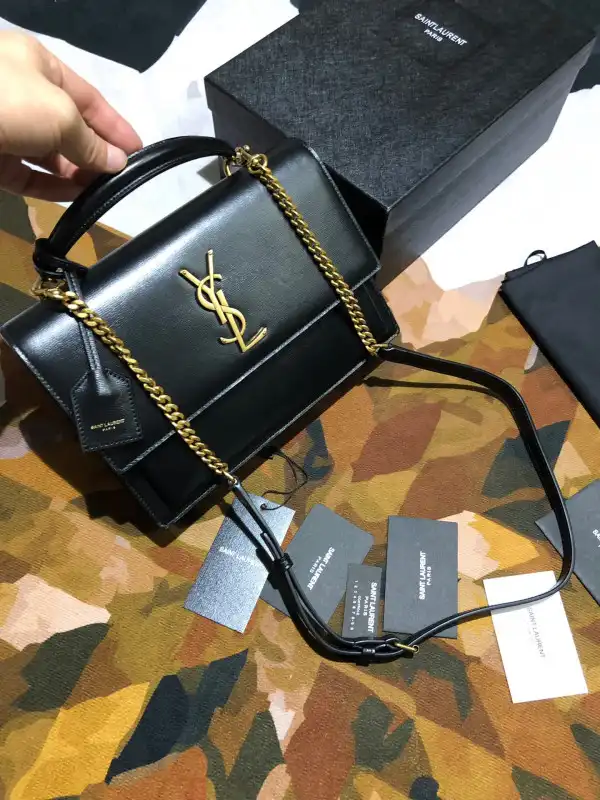 First bag ru YSL MEDIUM SUNSET SATCHEL IN SMOOTH LEATHER