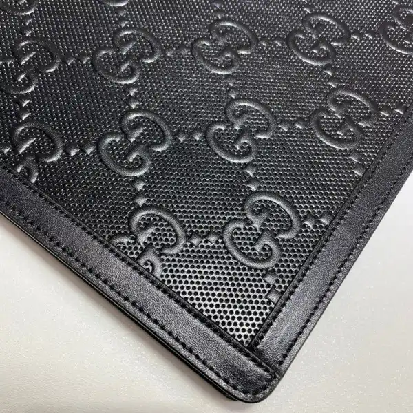 GUCCI GG embossed pouch