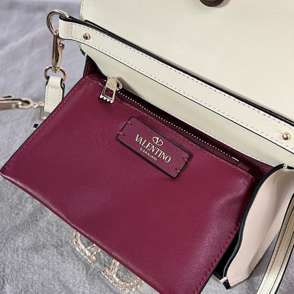 HOT SALE VALENTINO SMALL VSLING GRAINY CALFSKIN HANDBAG