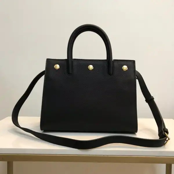 BURBERRY Mini Leather Title Bag