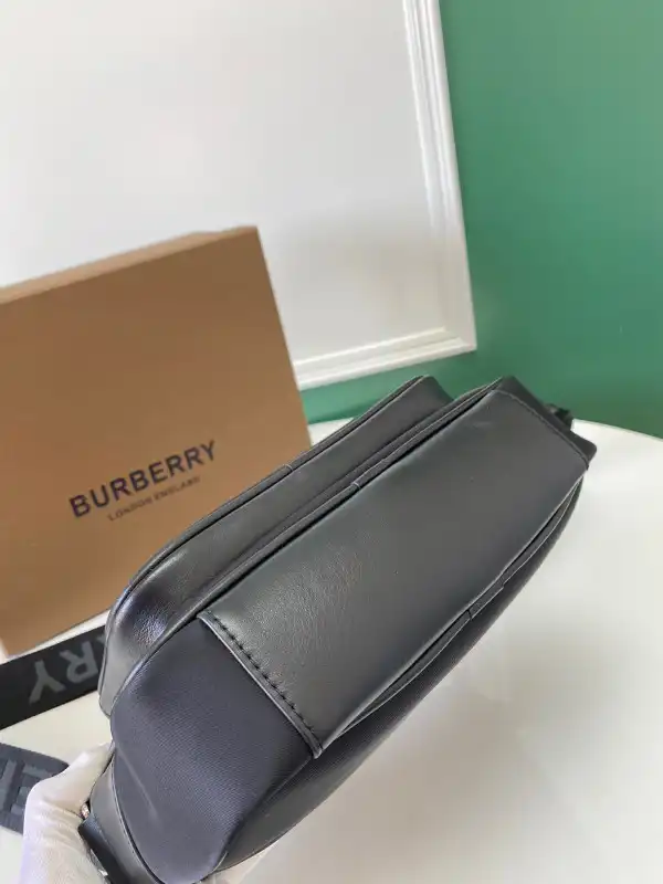 First Bag Ru BURBERRY Logo Print Nylon Crossbody Bag