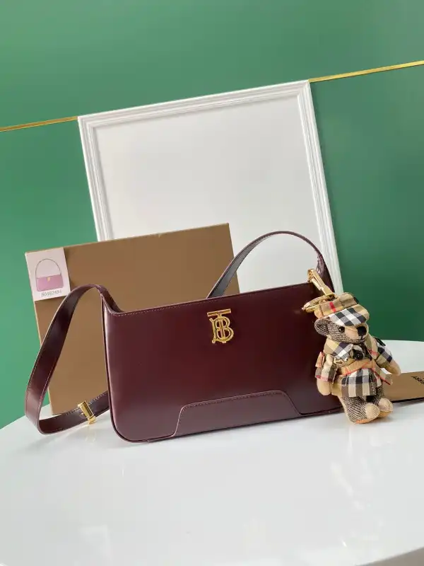 BURBERRY Leather TB Shoulder Bag