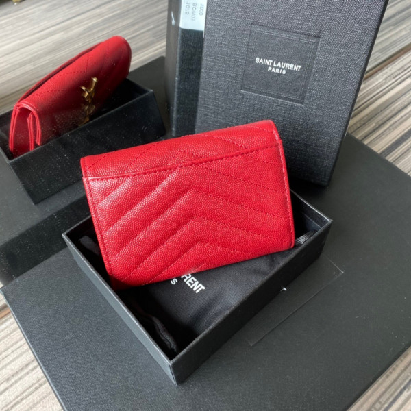 HOT SALE YSL MONOGRAM SMALL ENVELOPE WALLET IN