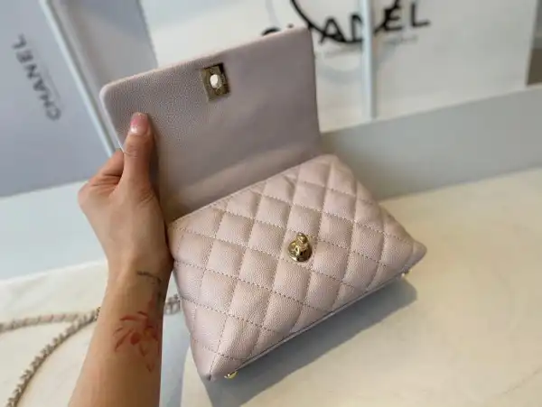 CHANEL MINI FLAP BAG WITH TOP HANDLE