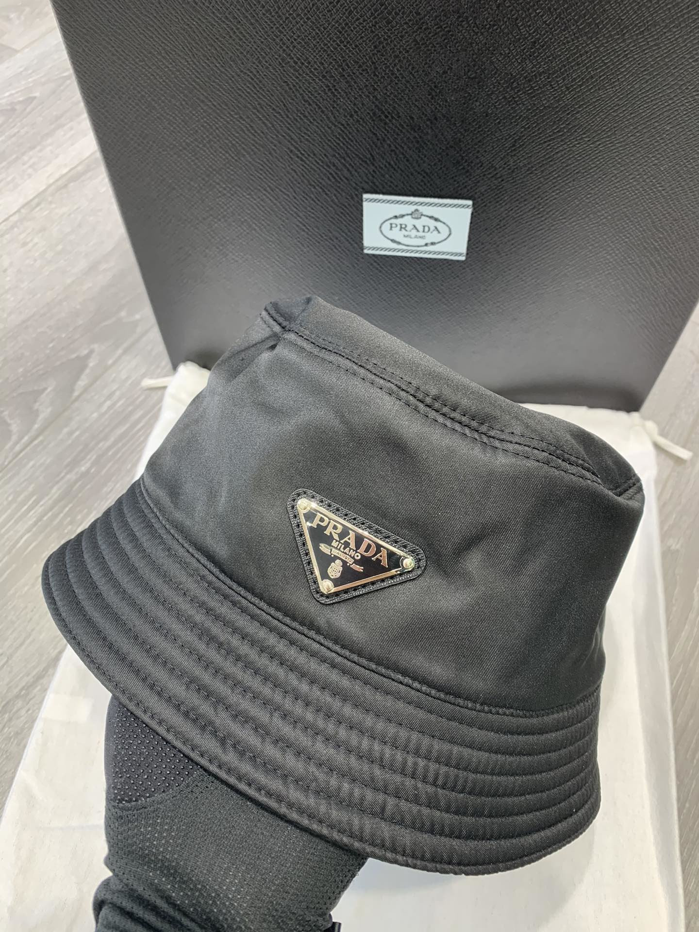 HOT SALE PRADA Nylon Bucket Hat