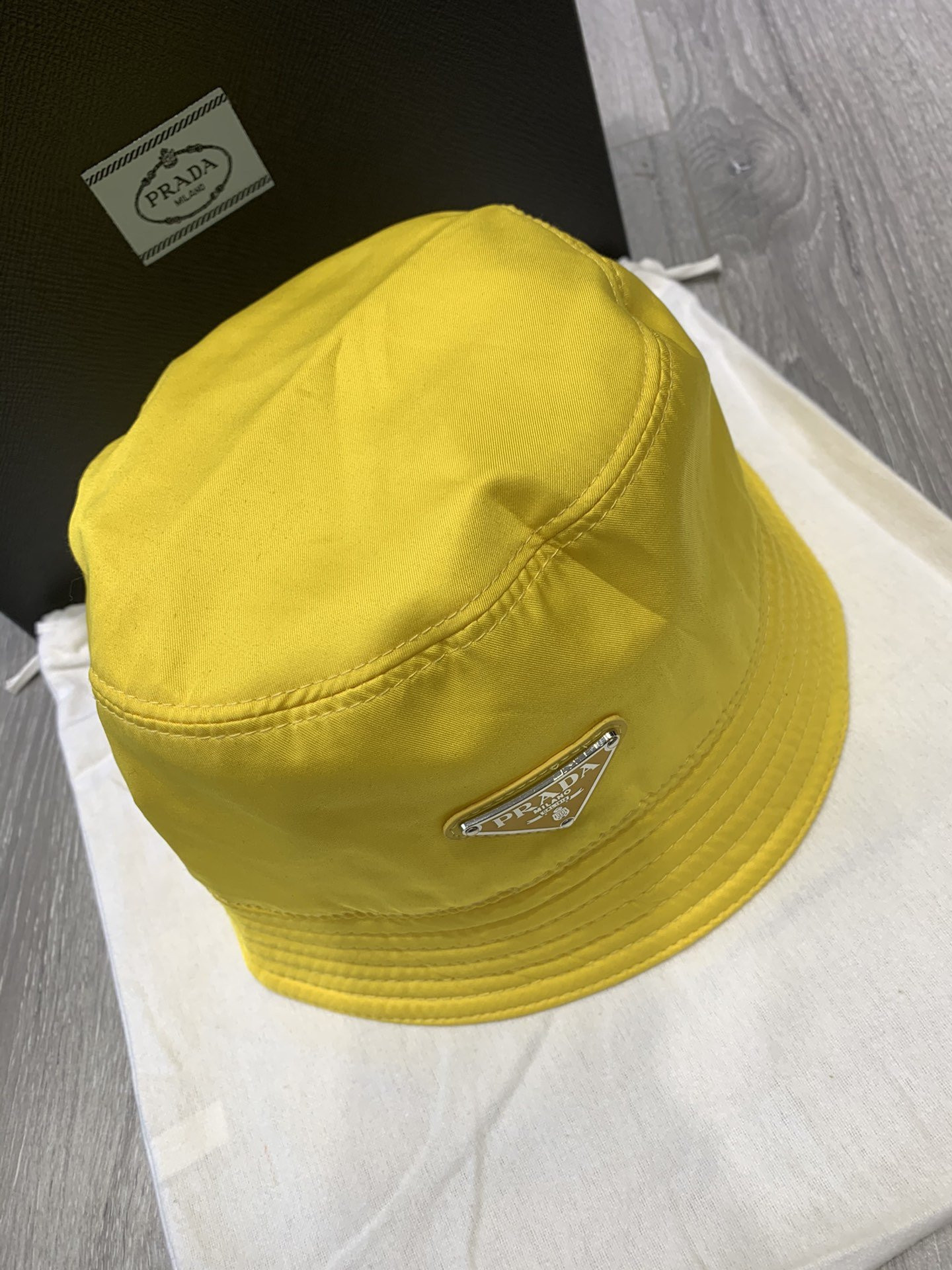 HOT SALE PRADA Nylon Bucket Hat