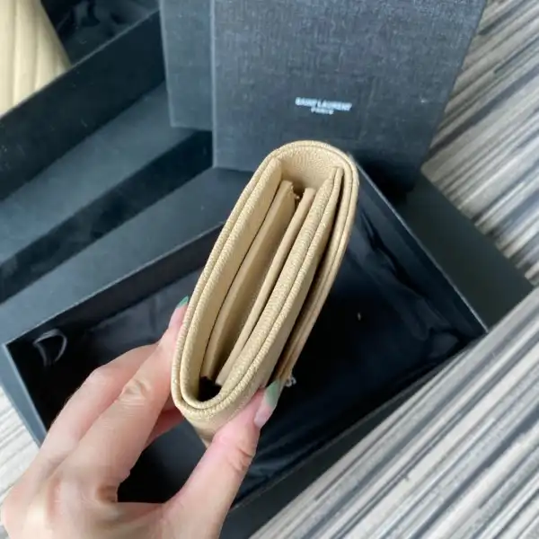 YSL MONOGRAM LARGE FLAP WALLET