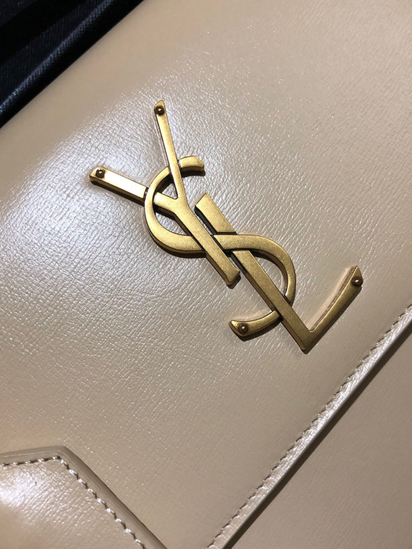 HOT SALE YSL MEDIUM SUNSET SATCHEL IN SMOOTH LEATHER